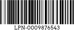 Kood 128 barcode example