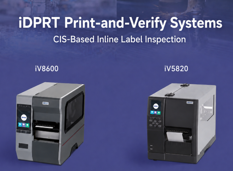 iDPRT iV Series barcode inspection printer